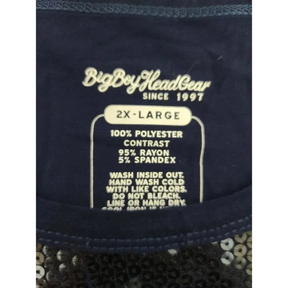Big Boy Headgear Women's Sequined Bulldogs Top - Picture 6 of 7